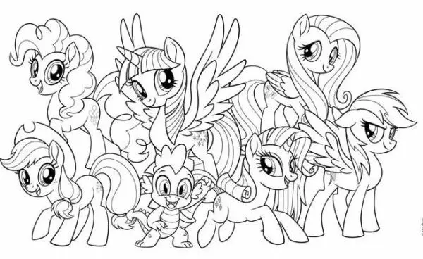 Hình Tô Màu Ngựa Pony - Bộ Sưu Tập Đáng Yêu Cho Trẻ Em 33