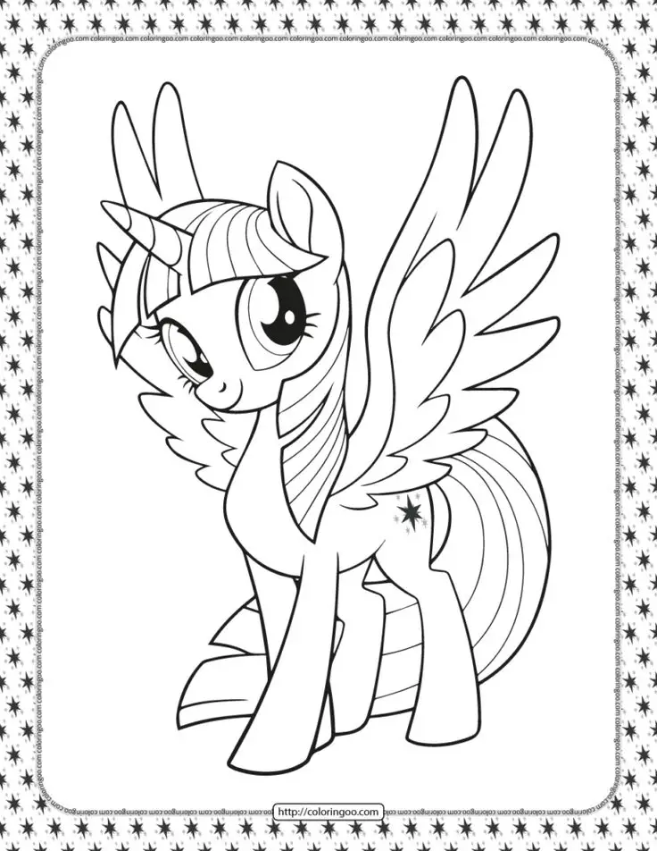 Hình Tô Màu Ngựa Pony - Bộ Sưu Tập Đáng Yêu Cho Trẻ Em 49