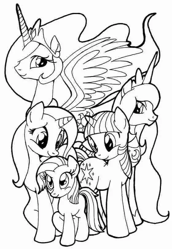 Hình Tô Màu Ngựa Pony - Bộ Sưu Tập Đáng Yêu Cho Trẻ Em 51