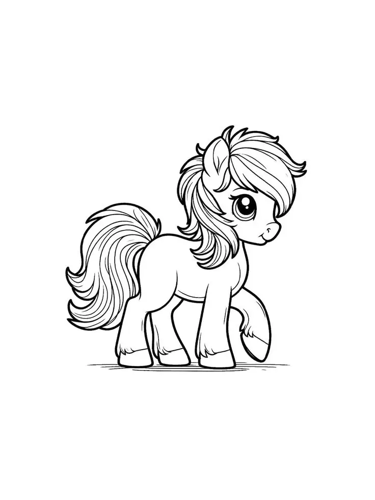 Hình Tô Màu Ngựa Pony - Bộ Sưu Tập Đáng Yêu Cho Trẻ Em 66