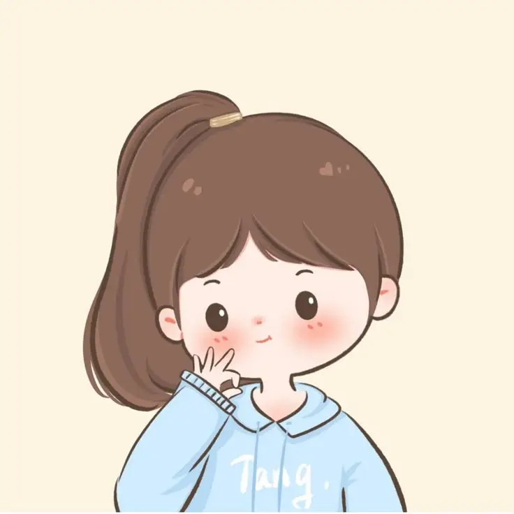 Hình Vẽ Cute Đáng Yêu Con Gái - Nghệ Thuật Từ Tâm Hồn 3