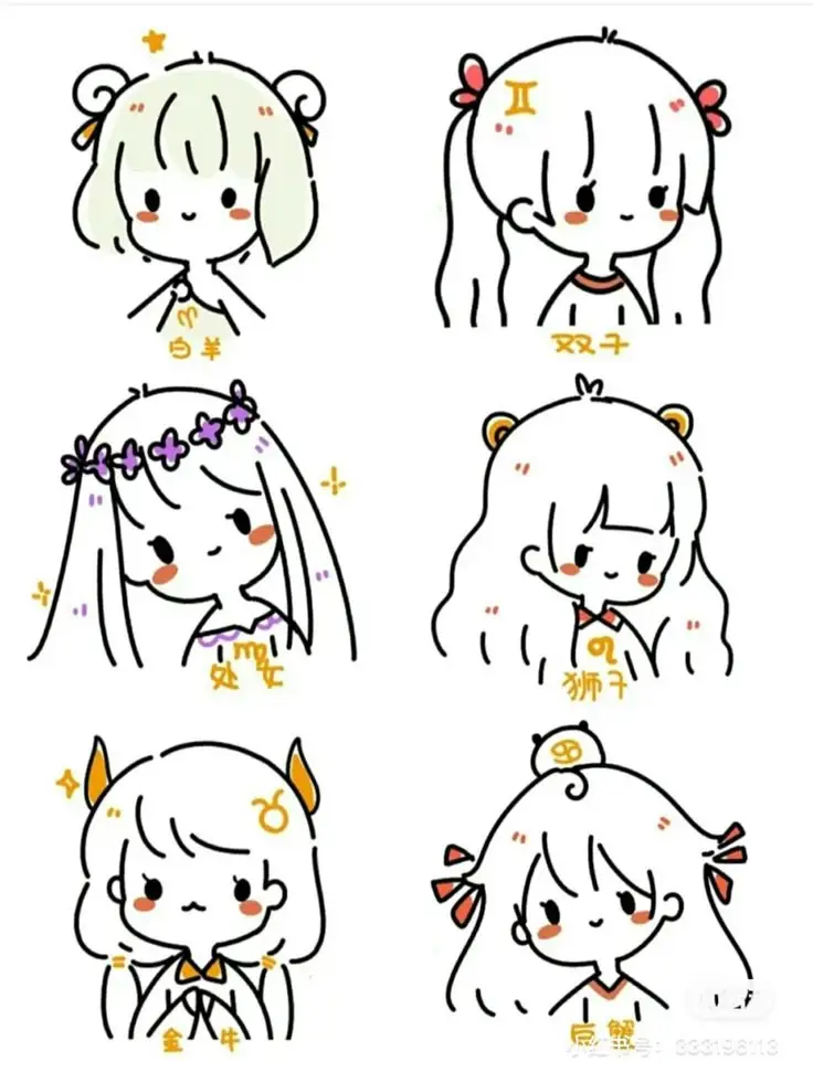 Hình Vẽ Cute Đáng Yêu Con Gái - Nghệ Thuật Từ Tâm Hồn 14