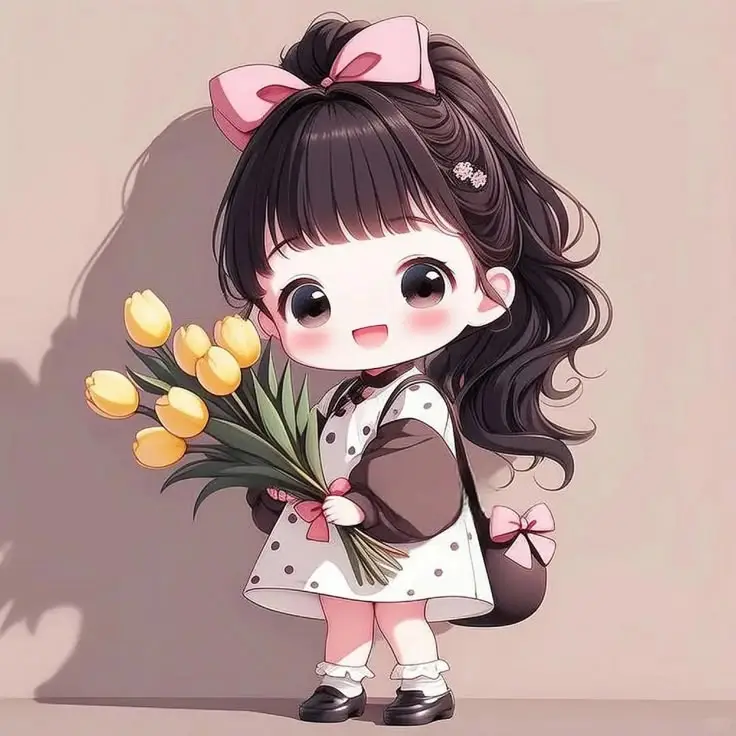 Hình Vẽ Cute Đáng Yêu Con Gái - Nghệ Thuật Từ Tâm Hồn 23