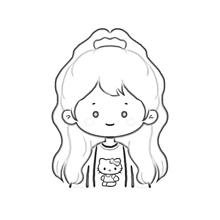 Hình Vẽ Cute Đáng Yêu Con Gái - Nghệ Thuật Từ Tâm Hồn 28