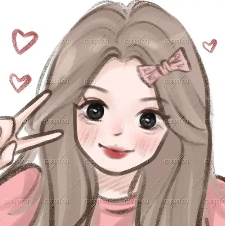 Hình Vẽ Cute Đáng Yêu Con Gái - Nghệ Thuật Từ Tâm Hồn 49