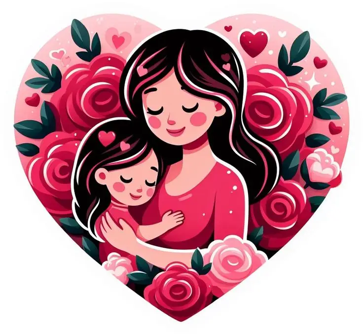 Hình Vẽ Mẹ và Con Gái: Tình Yêu Gia Đình Trong Nghệ Thuật 10