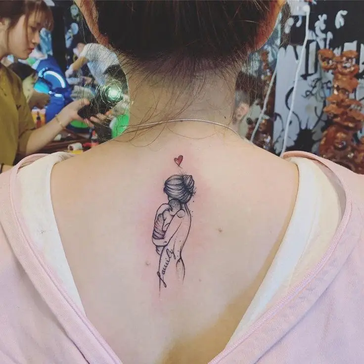 Hình Xăm Ba Mẹ Con: Biểu Tượng Tình Yêu Gia Đình 2