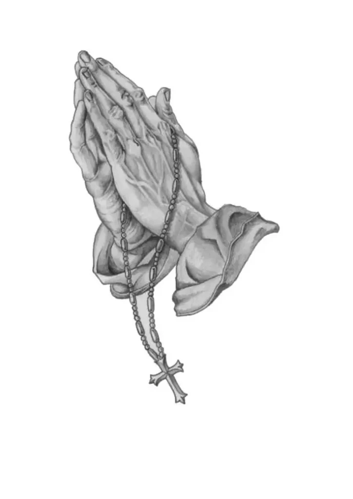 Hình Xăm Bàn Tay Cầu Nguyện: 50+ Hình Ảnh Đầy Tâm Linh 25