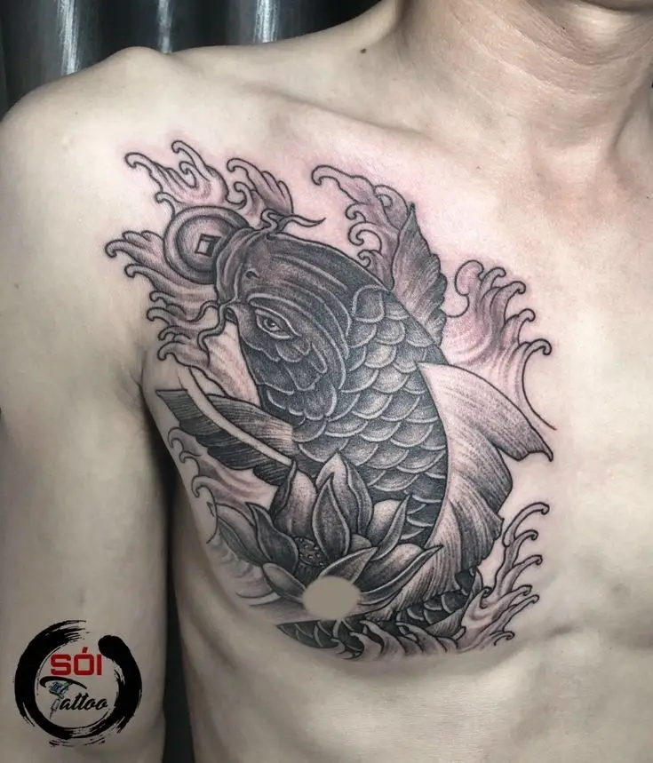 Hình Xăm Cá Chép Bắp Tay Nam: Biểu Tượng Của Sự Thành Công 16