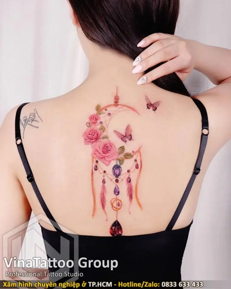 Sưu tầm hình xăm cặp ở lưng đẹp nhất cho tình yêu 7