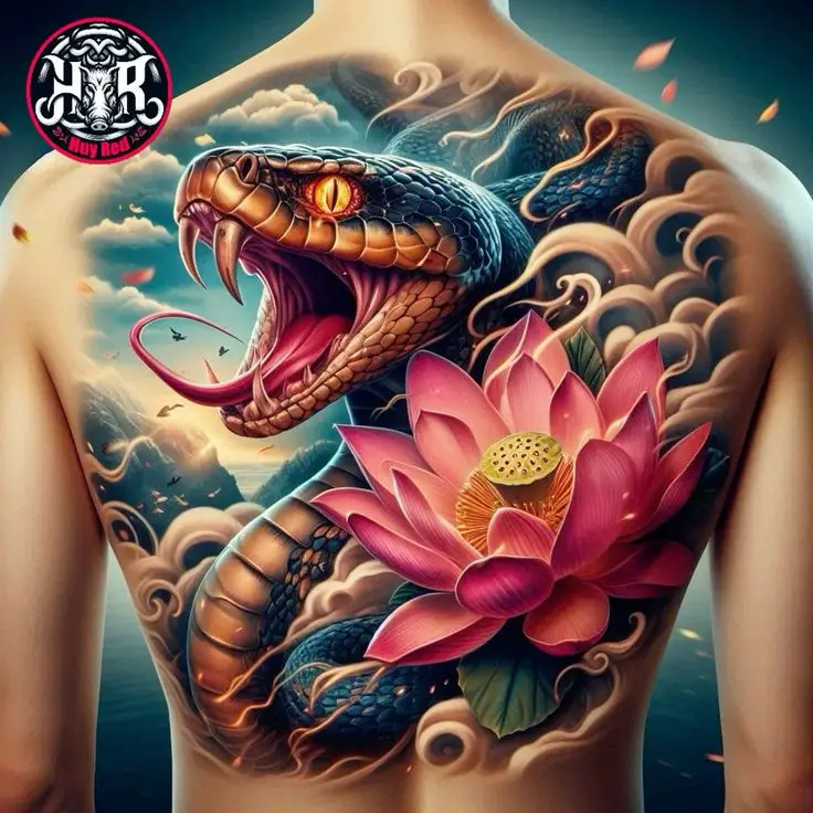 Sưu tầm hình xăm cặp ở lưng đẹp nhất cho tình yêu 16