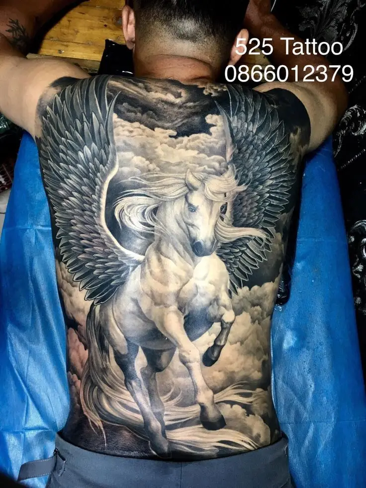 Sưu tầm hình xăm cặp ở lưng đẹp nhất cho tình yêu 34