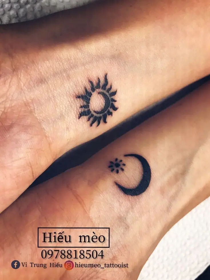 Sưu tầm hình xăm cặp ở lưng đẹp nhất cho tình yêu 47