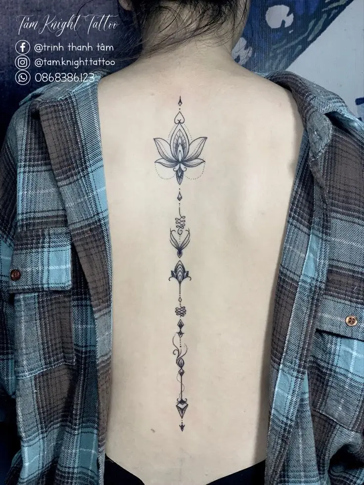 Sưu tầm hình xăm cặp ở lưng đẹp nhất cho tình yêu 56