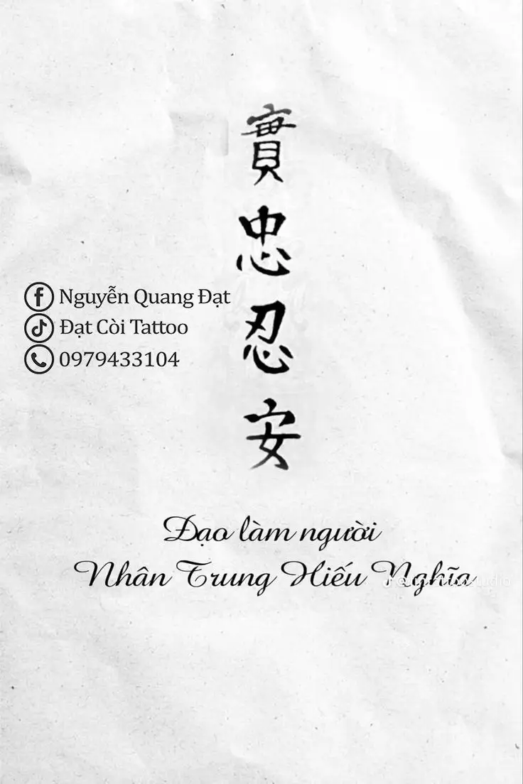 Hình Xăm Chữ Tàu Ý Nghĩa Gia Đình: 100+ Hình Ảnh Đầy Cảm Xúc 27