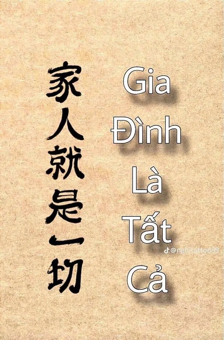 Hình Xăm Chữ Tàu Ý Nghĩa Gia Đình: 100+ Hình Ảnh Đầy Cảm Xúc 38