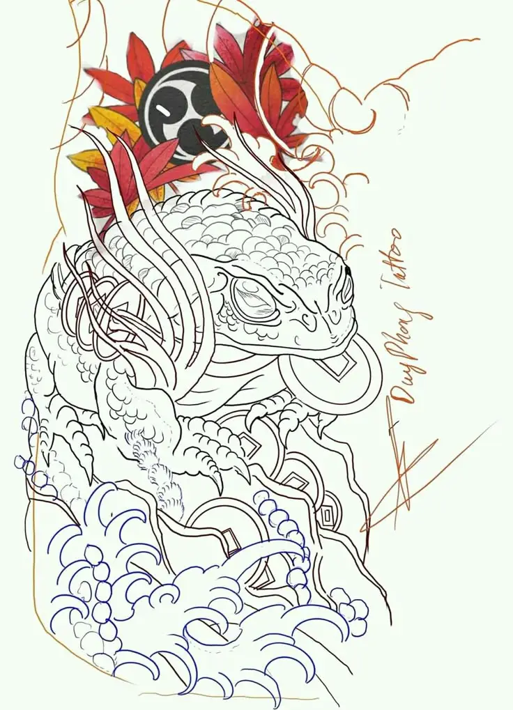 Ý Nghĩa Hình Xăm Cóc Thần Tài 15