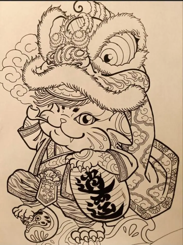 Ý Nghĩa Hình Xăm Cóc Thần Tài 20