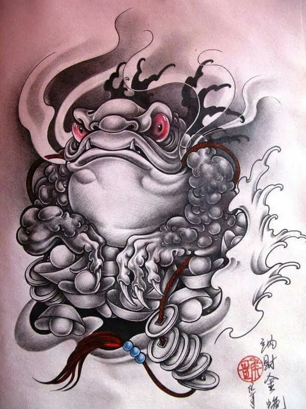 Ý Nghĩa Hình Xăm Cóc Thần Tài 23