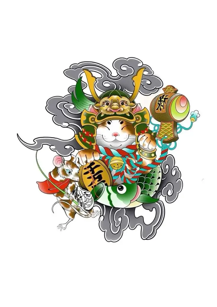 Ý Nghĩa Hình Xăm Cóc Thần Tài 39