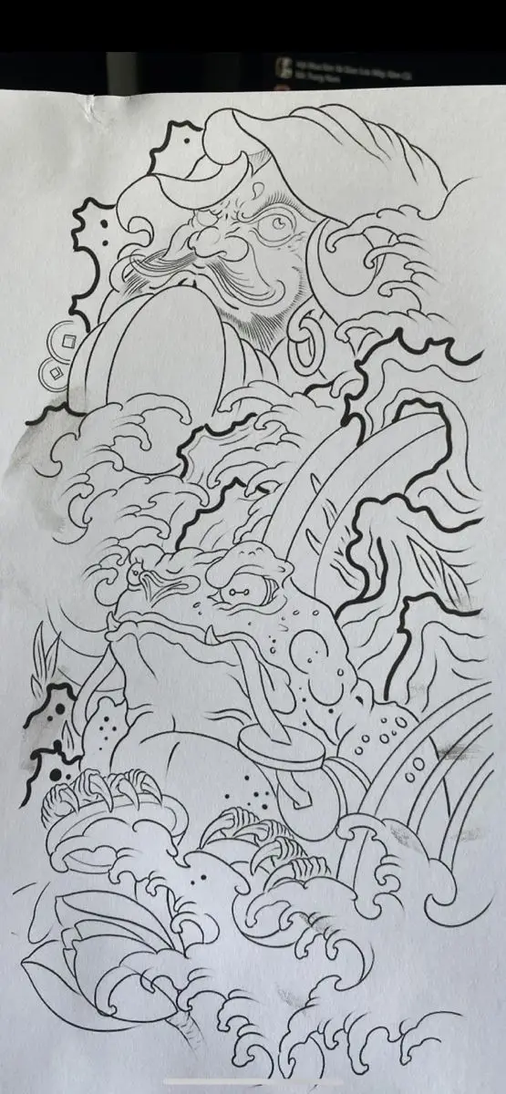 Ý Nghĩa Hình Xăm Cóc Thần Tài 63
