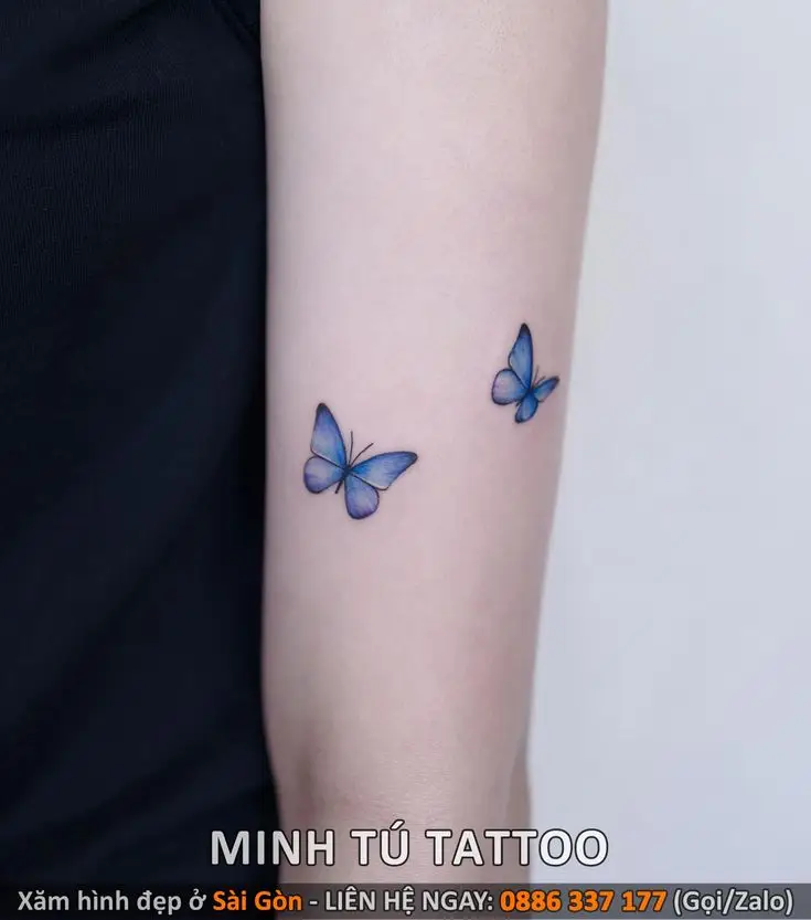 Hình Xăm Con Bướm Mini Ở Tay: Sự Dễ Thương Trong Chi Tiết 24