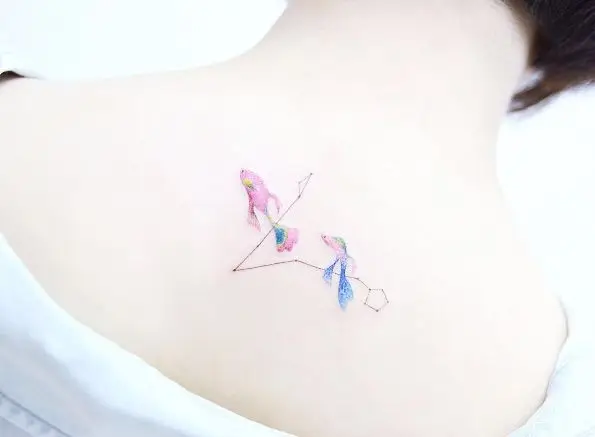 Khám Phá Hình Xăm Cung Song Ngư Tình Yêu Vĩnh Cửu 40