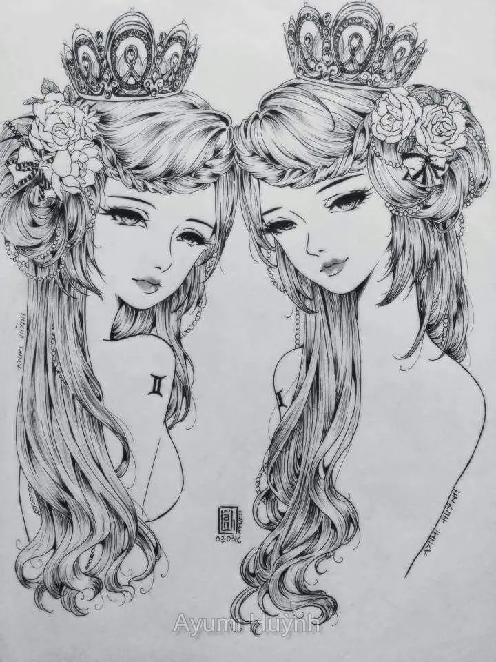 Khám Phá Hình Xăm Cung Song Ngư Tình Yêu Vĩnh Cửu 48