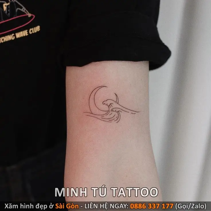Hình xăm đẹp cho nam ở bắp tay mini: Nét nam tính tinh tế 35