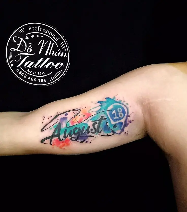 Hình xăm đẹp cho nam ở bắp tay mini: Nét nam tính tinh tế 51