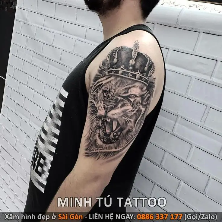 Hình xăm đẹp cho nam ở bắp tay mini: Nét nam tính tinh tế 64