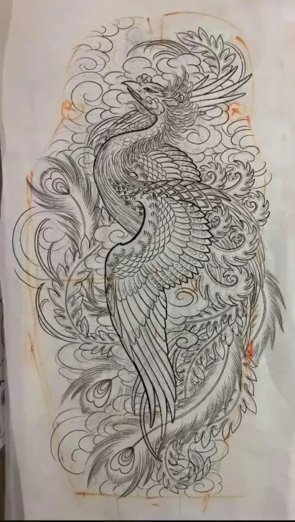 Hình Xăm Full Chân Phượng Hoàng: Biểu Tượng Của Sự Phục Sinh 34