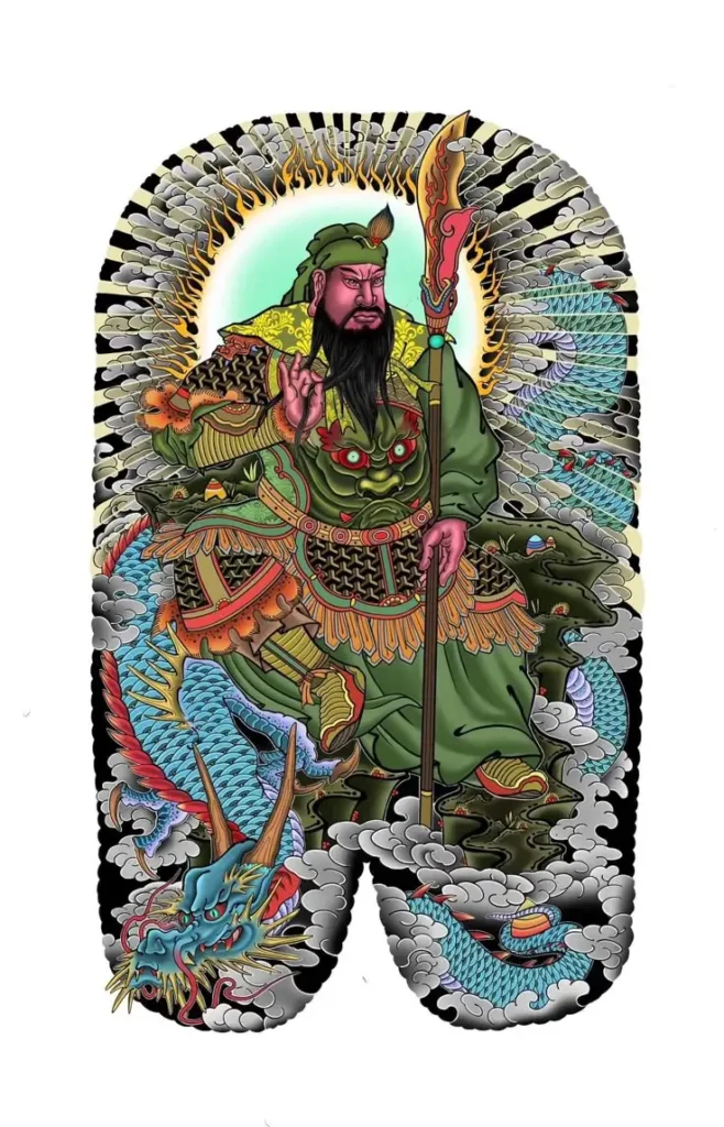 Hình Xăm Full Lưng Gia Cát Lượng: Diễn Tả Sự Thông Minh 29