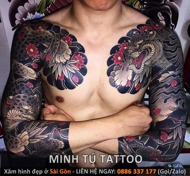 Hình Xăm Full Ngực Đẹp Cho Nam - Tỏa Sáng Vẻ Đẹp Nam Tính 40