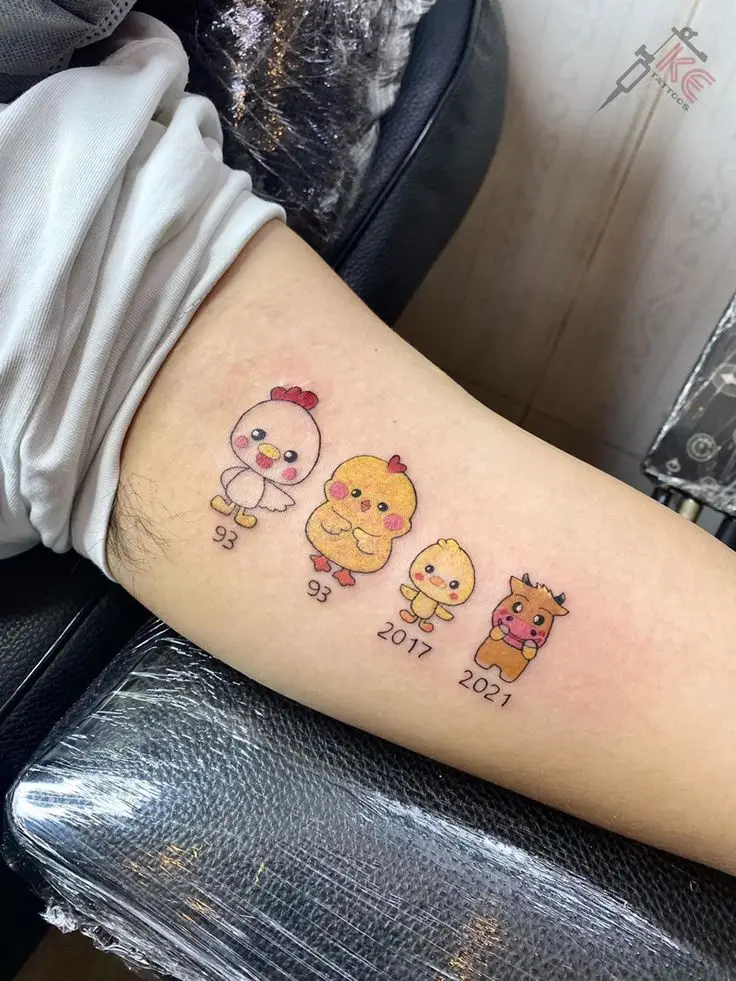Hình Xăm Gia Đình 3 Người Mini: Kết Nối Yêu Thương Qua Nghệ Thuật 18
