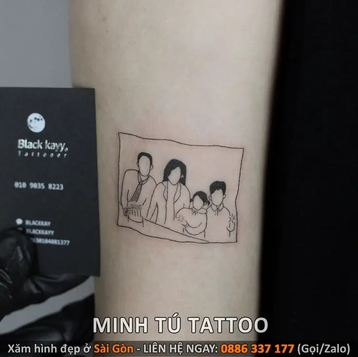 Hình Xăm Gia Đình 3 Người Mini: Kết Nối Yêu Thương Qua Nghệ Thuật 61