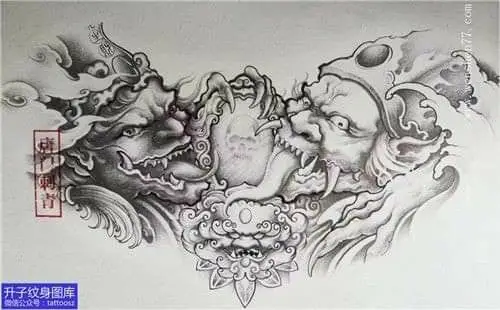 Hình Xăm Hắc Bạch Vô Thường Full Lưng: Tâm Linh Và Đối Lập 57