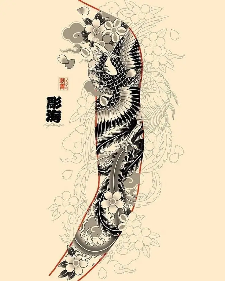 Hình Xăm Hạc Kín Lưng - Biểu Tượng Của Sự Trường Thọ 22