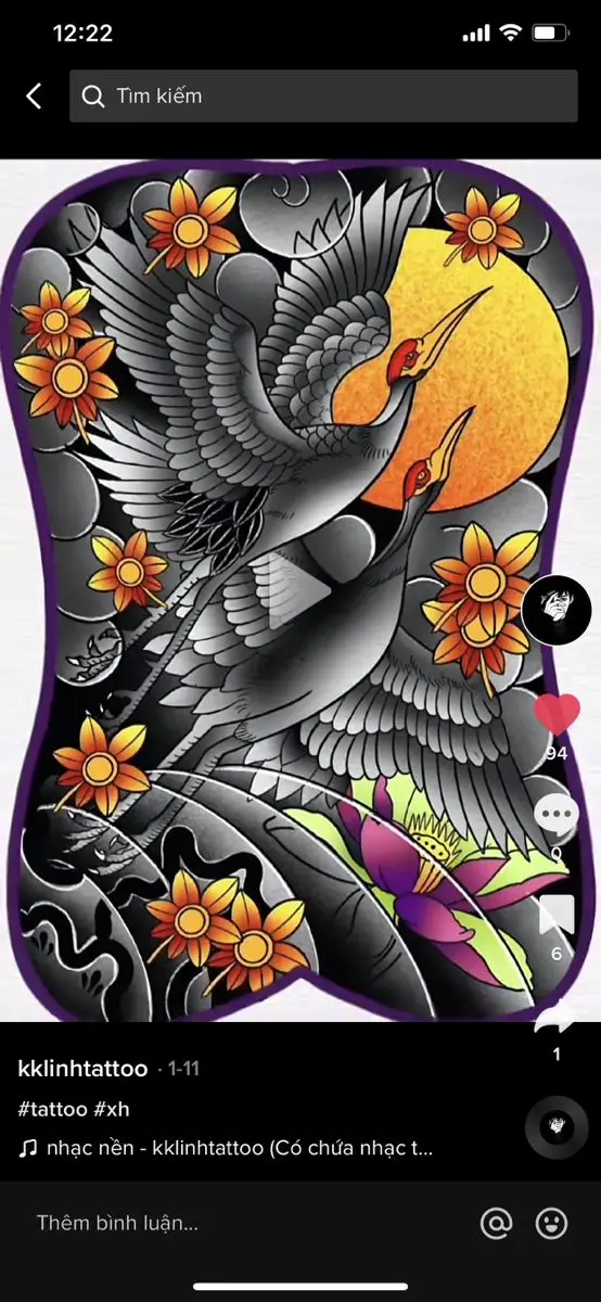 Hình Xăm Hạc Kín Lưng - Biểu Tượng Của Sự Trường Thọ 25