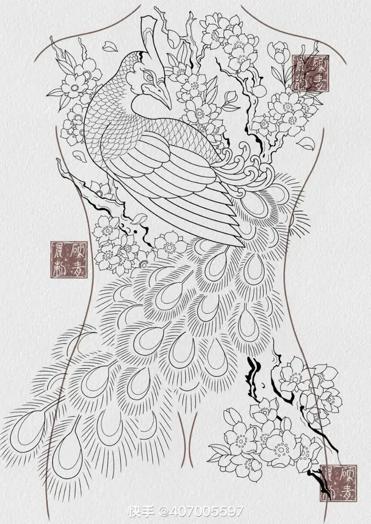 Hình Xăm Hạc Kín Lưng - Biểu Tượng Của Sự Trường Thọ 27