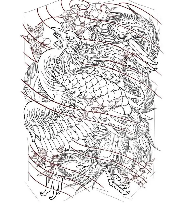 Hình Xăm Hạc Kín Lưng - Biểu Tượng Của Sự Trường Thọ 31