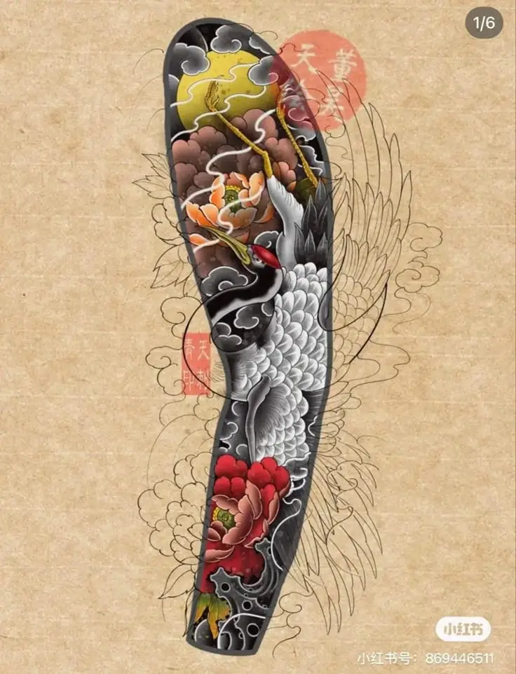 Hình Xăm Hạc Kín Lưng - Biểu Tượng Của Sự Trường Thọ 43