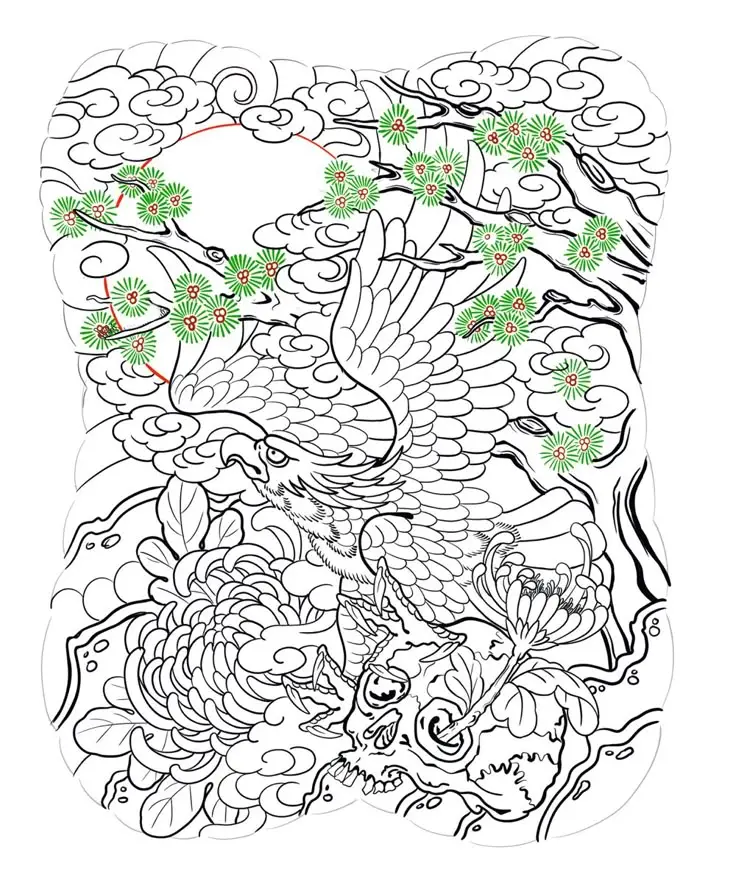 Hình Xăm Hạc Kín Lưng - Biểu Tượng Của Sự Trường Thọ 49