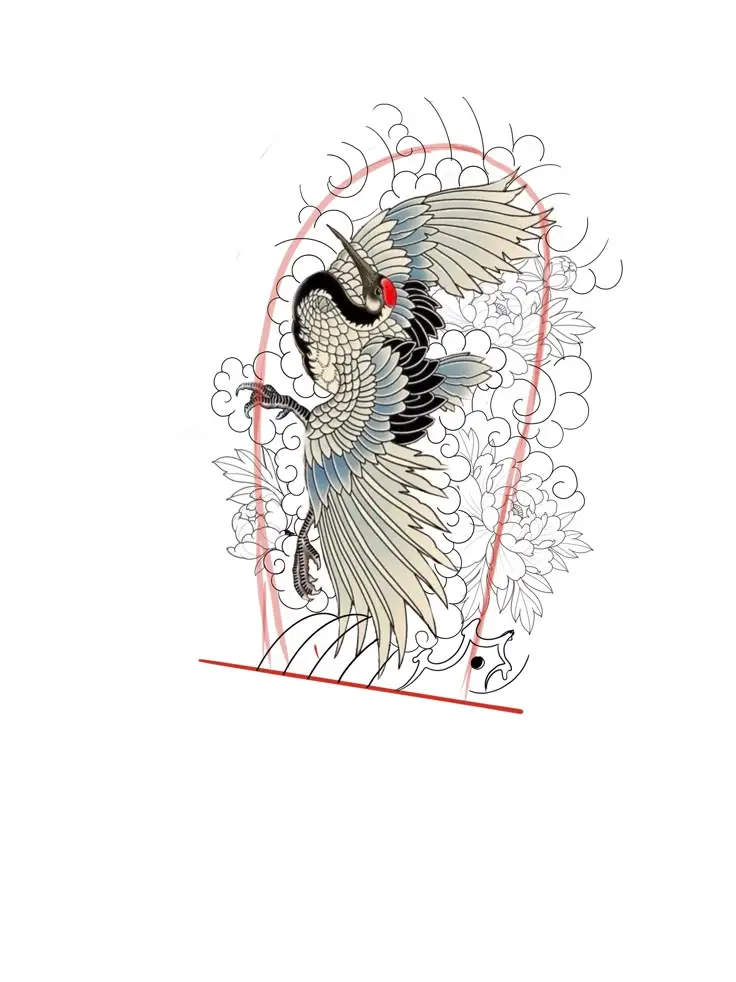 Hình Xăm Hạc Kín Lưng - Biểu Tượng Của Sự Trường Thọ 59