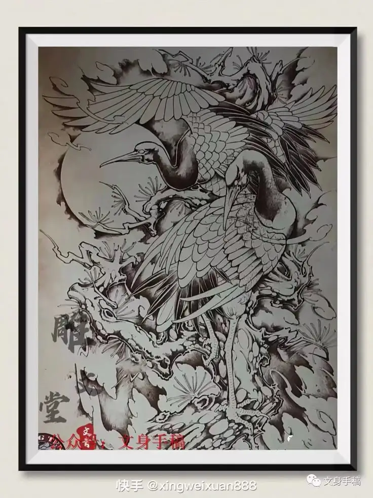 Hình Xăm Hạc Kín Lưng - Biểu Tượng Của Sự Trường Thọ 63