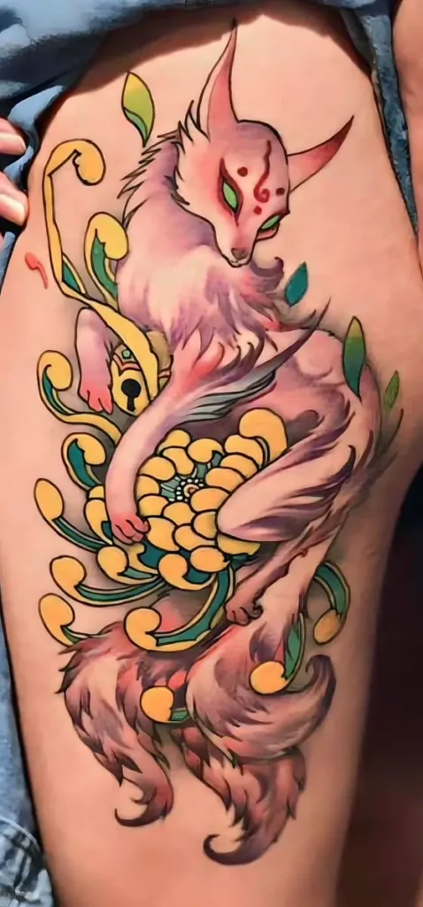 Hình Xăm Hồ Ly 9 Đuôi: Ý Nghĩa Và Mẫu Ở Lưng 7