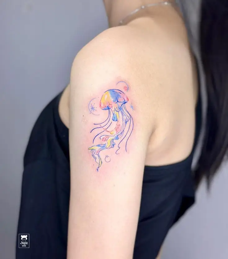 Hình Xăm Hoa Đào Cho Nữ - Nét Đẹp Thanh Tĩnh 8
