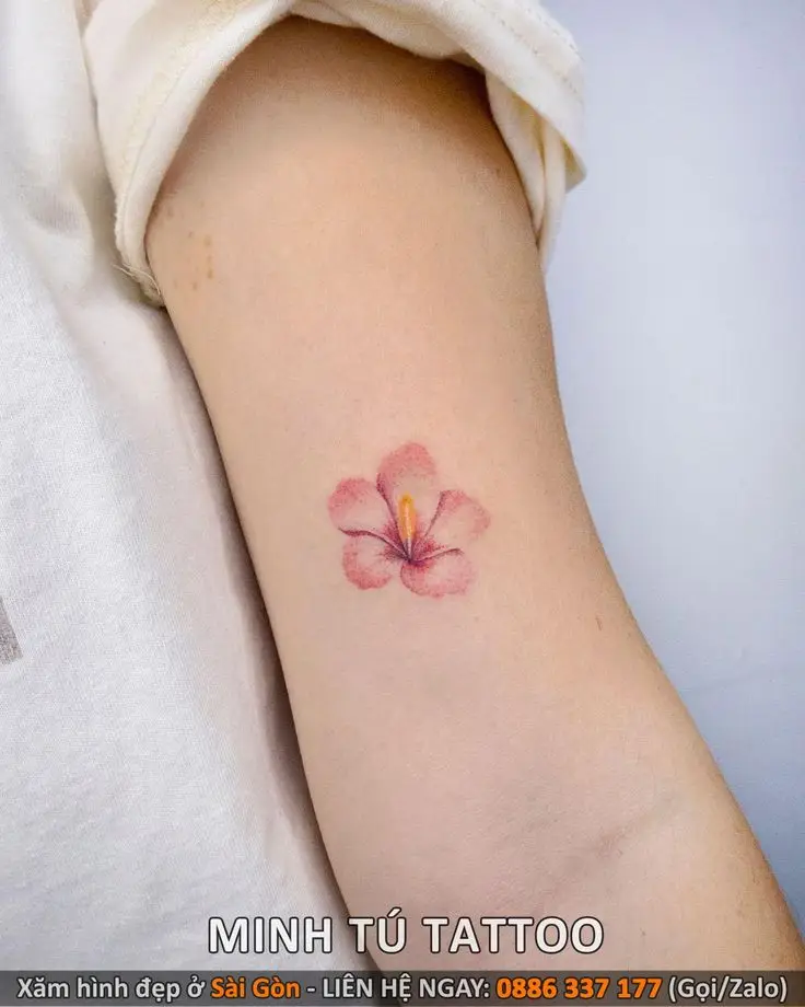 Hình Xăm Hoa Đào Cho Nữ - Nét Đẹp Thanh Tĩnh 55