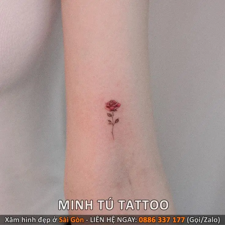 Hình Xăm Hoa Hồng Đẹp ở Tay Nữ 22