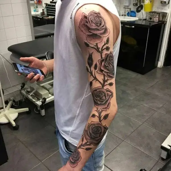 Hình Xăm Hoa Hồng Đẹp ở Tay Nữ 58